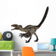 Deinonychus Dinosaur White Wall Decal Design 4
