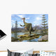 Deinocheirus Dinosaur 3D Render Wall Decal