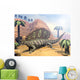 Edaphosaurus Dinosaur Walking Desert Wall Decal