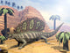 Edaphosaurus Dinosaur Walking Desert Wall Decal