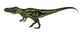 Torvosaurus Dinosaur Walking White Wall Decal