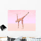Female Musculature Performing Half Wall Decal