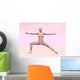 Female Musculature Performing Warrior Wall Decal