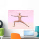 Female Musculature Performing Warrior Wall Decal