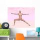Female Musculature Performing Warrior Wall Decal