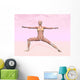 Female Musculature Performing Warrior Wall Decal