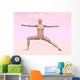 Female Musculature Performing Warrior Wall Decal