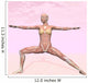 Female Musculature Performing Warrior Wall Decal