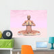 Female Musculature Performing Meditation Wall Decal