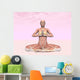 Female Musculature Performing Meditation Wall Decal