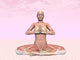 Female Musculature Performing Meditation Wall Decal
