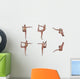 Six Different Views Dancer Wall Decal