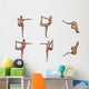 Six Different Views Dancer Wall Decal