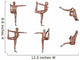 Six Different Views Dancer Wall Decal