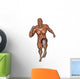Muscular Man Running Wall Decal Design 2
