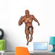 Muscular Man Running Wall Decal Design 2