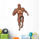 Muscular Man Running Wall Decal Design 2