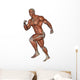 Muscular Man Running Wall Decal Design 1