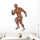 Muscular Man Running Wall Decal Design 1