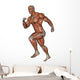 Muscular Man Running Wall Decal Design 1