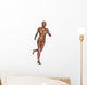 Muscular Woman Running Wall Decal