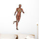 Muscular Woman Running Wall Decal