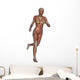 Muscular Woman Running Wall Decal