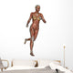 Muscular Woman Running Wall Decal
