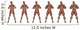 Set Six Men Showing Wall Decal