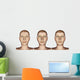 Portrait Female Showing Aging Wall Decal