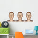 Portrait Female Showing Aging Wall Decal