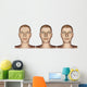 Portrait Female Showing Aging Wall Decal