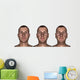 Portrait Male Showing Aging Wall Decal