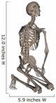 Human Skeleton Praying His Wall Decal