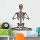 Front Human Skeleton Meditation Wall Decal Design 2