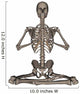 Front Human Skeleton Meditation Wall Decal Design 2