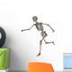Front Human Skeleton Running Wall Decal