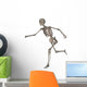 Front Human Skeleton Running Wall Decal