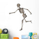 Front Human Skeleton Running Wall Decal