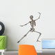 Front Human Skeleton Fighting Wall Decal