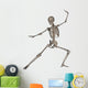 Front Human Skeleton Fighting Wall Decal