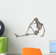 Front Human Skeleton Posing Wall Decal