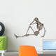 Front Human Skeleton Posing Wall Decal