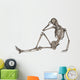 Front Human Skeleton Posing Wall Decal