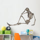 Front Human Skeleton Posing Wall Decal