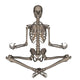Front Human Skeleton Meditating Wall Decal