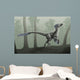 Deinonychus Antirrhopus Misty Forest Wall Decal