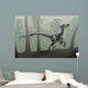 Deinonychus Antirrhopus Misty Forest Wall Decal