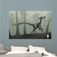 Deinonychus Antirrhopus Misty Forest Wall Decal