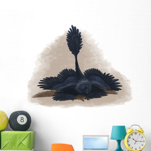 Microraptor Gui Spreads Its Wall Decal